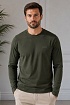 Мужской лонгслив Hugo Boss зелёного цвета