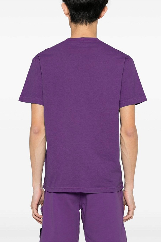 Мужская футболка Stone Island compass-patch - Purple