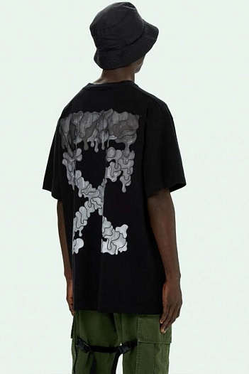 Чёрная оверсайз футболка Off-White 21SS Black Marker   