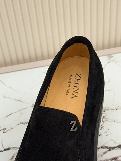 Мужские замшевые лоферы Ermenegildo Zegna   