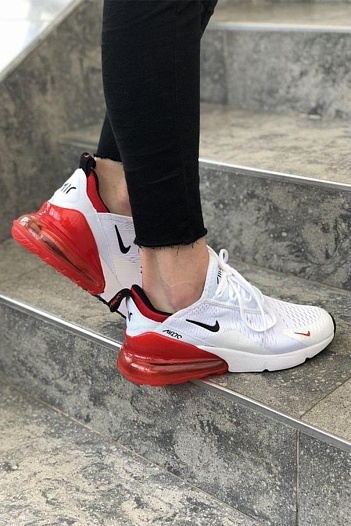 Кроссовки Nike Air Max 270 - White / Red   