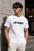 Белая оверсайз футболка Off-White logo-print