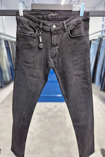 Мужские чёрные джинсы Versace   