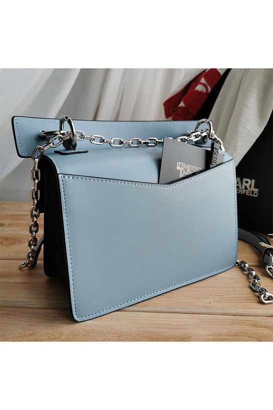 Кожаная сумка-сетчел Karl Lagerfeld Seven 21x15 см