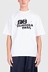 Футболка белого цвета Balenciaga Hand Drawn BB