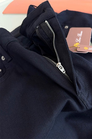 Мужские тёмно-синие джинсы Loro Piana   