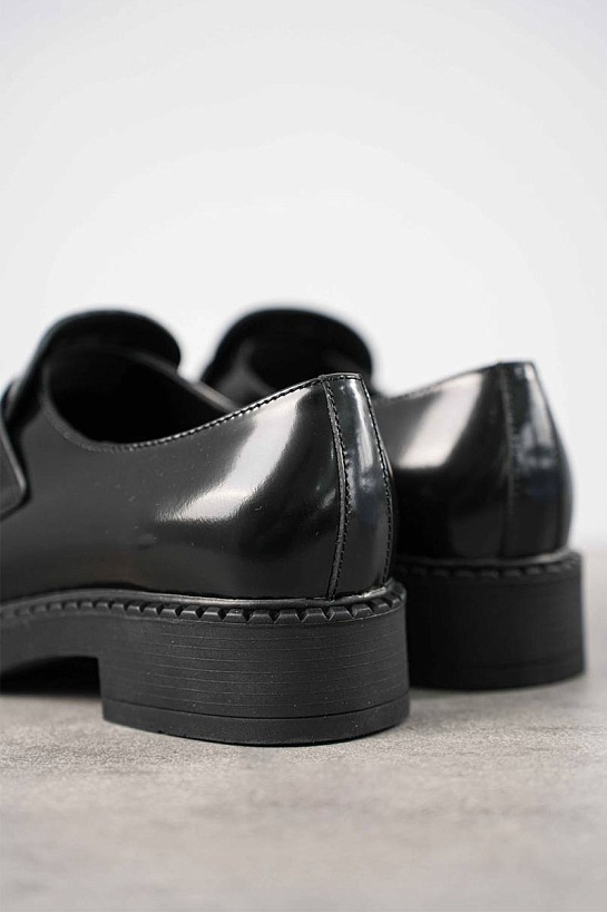 Мужские кожаные лоферы Prada premium