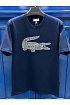 Мужская синяя футболка Lacoste logo-print