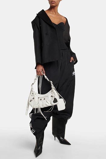 Кожаная сумка Balenciaga Le Cagole Small - White 40x16 см   