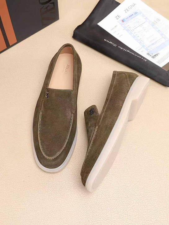 Мужские замшевые лоферы Ermenegildo Zegna