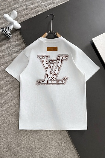 Футболка белого цвета Louis Vuitton Premium   
