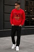 Красный мужской свитшот Kenzo Tiger Head embroidered