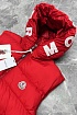 Мужской жилет Moncler красного цвета