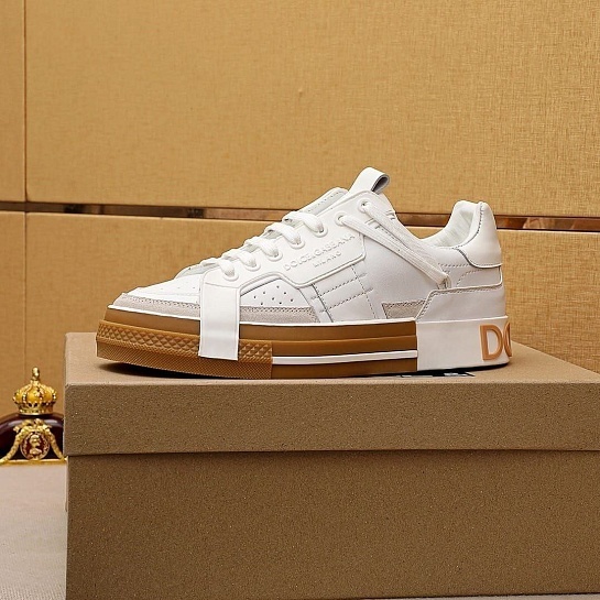 Женские кожаные кроссовки Dolce & Gabbana