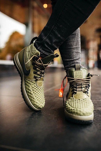 Кроссовки Nike Lunar Force 1 Duckboot '17 - Olive   