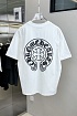 Белая оверсайз футболка Chrome Hearts Premium