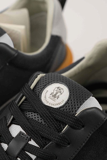 Мужские кроссовки Brunello Cucinelli чёрного цвета   