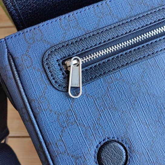 Мужская кожаная сумка-мессенджер Gucci Ophidia 25x20 см