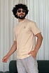 Мужская бежевая футболка Brunello Cucinelli