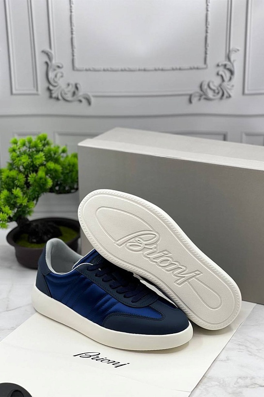 Мужские кроссовки Brioni синего цвета
