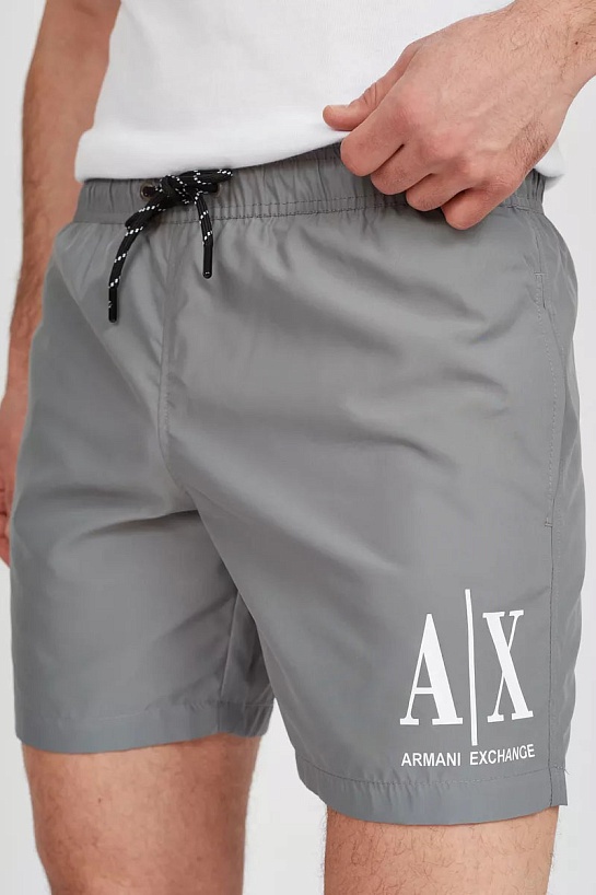 Мужские серые шорты Armani Exchange