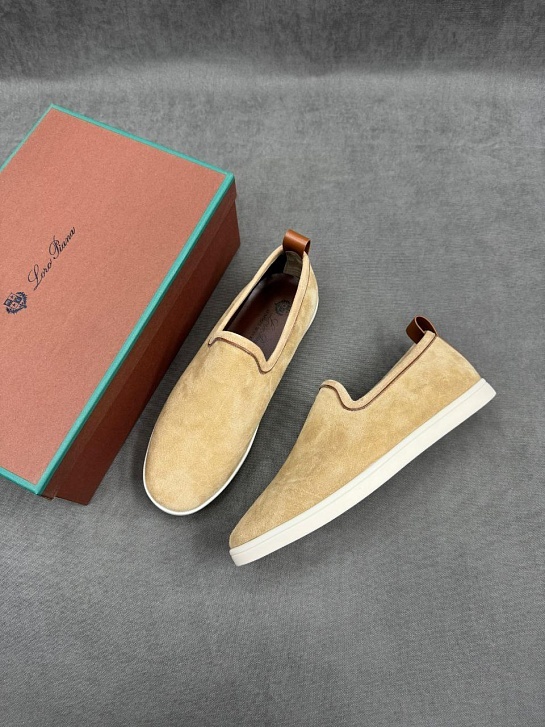 Мужские лоферы Loro Piana Venice Walk - Beige
