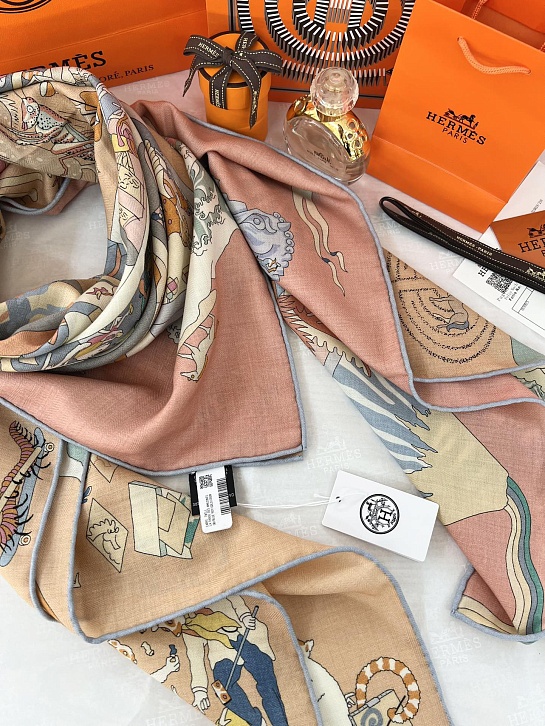 Платок Hermes Academia Hippica premium 140x140 см