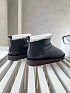 Женские кожаные угги с мехом Brunello Cucinelli Premium - Black
