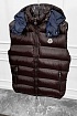 Мужской жилет Moncler logo-patch - Brown