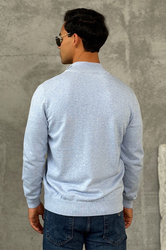 Кофта на молнии Tommy Hilfiger flag embroidery - Blue