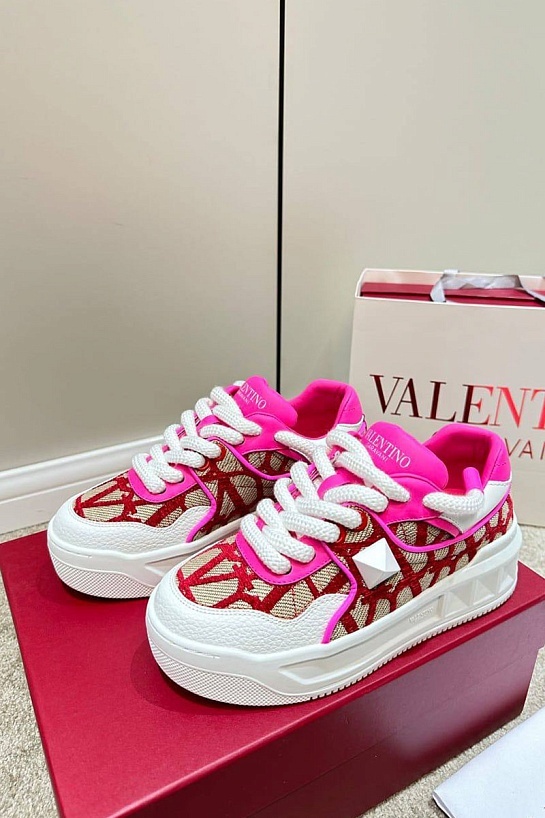Женские кроссовки Valentino One Stud XL - Pink