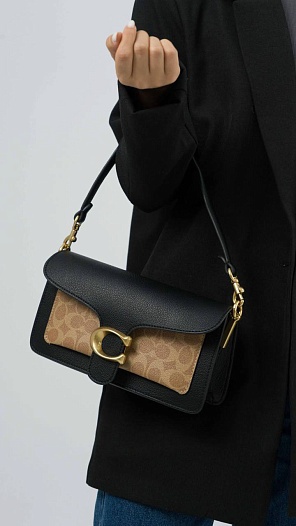 Кожаная сумка Coach Tabby 27x15 см   
