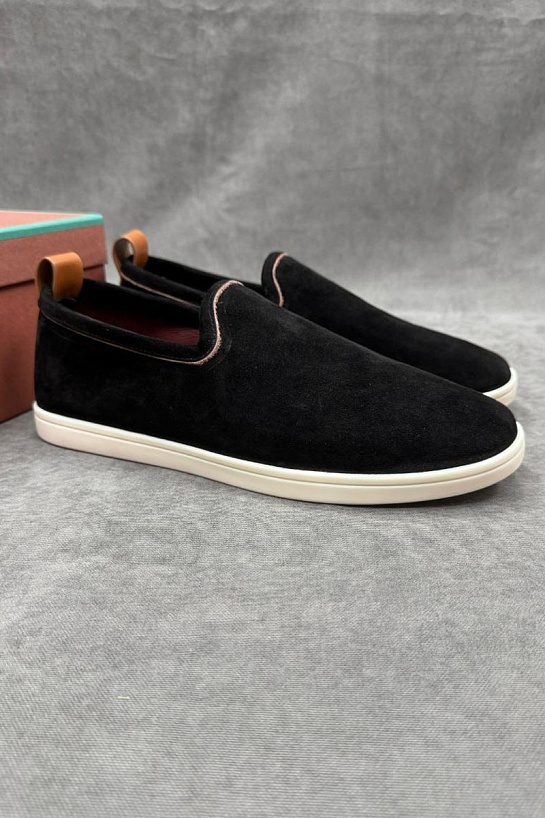 Мужские лоферы Loro Piana Venice Walk - Black