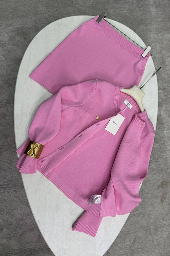 Женский костюм двойка Celine premium - Pink