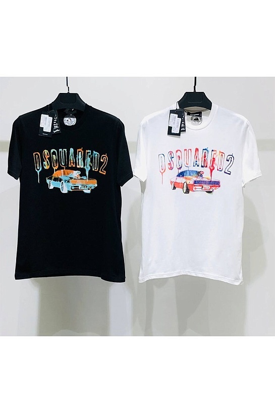 Мужская футболка Dsquared2 car-print - Black
