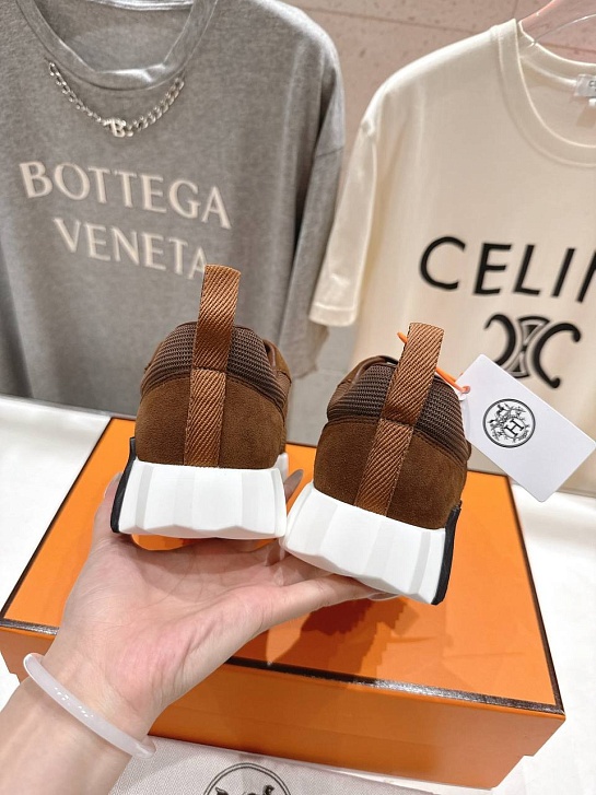 Женские кроссовки Hermes Bouncing  premium - Brown