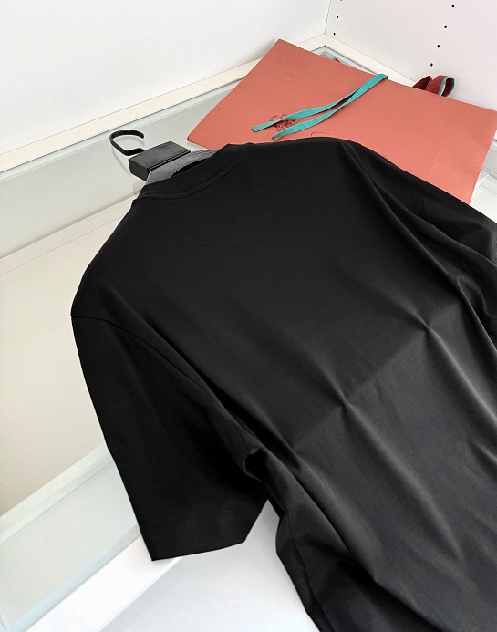 Мужская чёрная футболка Loro Piana premium