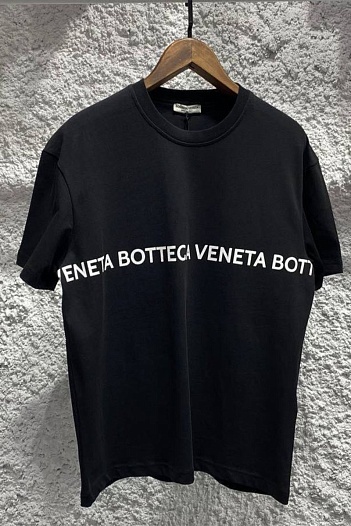 Чёрная оверсайз футболка Bottega Veneta   