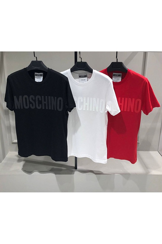 Мужская красная футболка Moschino