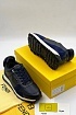 Кроссовки с мехом Fendi синего цвета