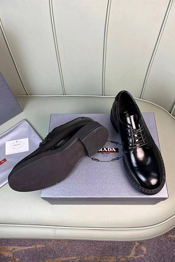 Мужские кожаные ботинки Prada Premium   