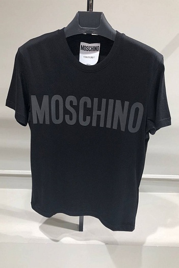 Мужская чёрная футболка Moschino   