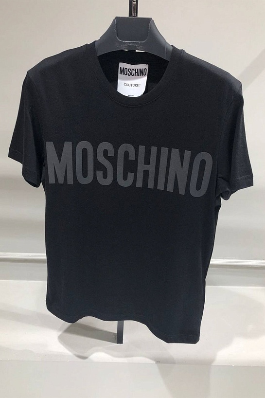 Мужская чёрная футболка Moschino