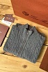 Кашемировый свитер Loro Piana Premium zip-neck - Dark Grey