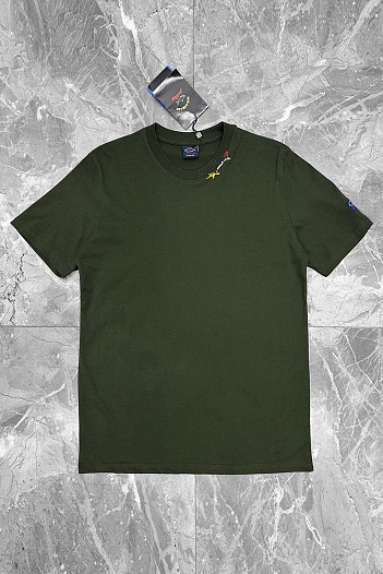 Мужская футболка Paul & Shark logo-patch - Green   