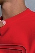 Красная оверсайз футболка Prada Milano logo