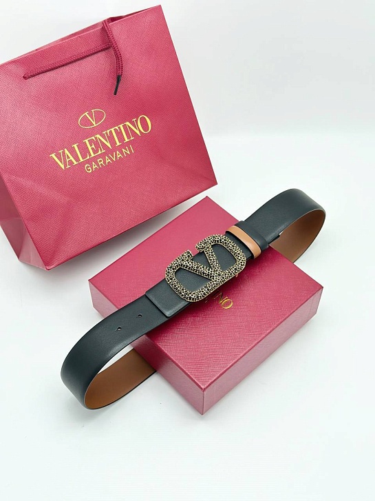 Женский двусторонний ремень Valentino (ширина 3 см, длина 80 / 85 см)