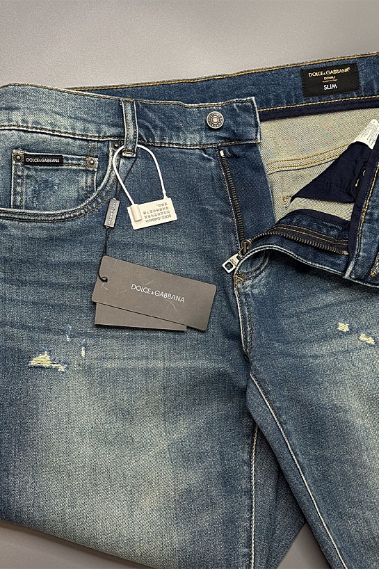 Мужские синие джинсы Dolce & Gabbana comfort fit