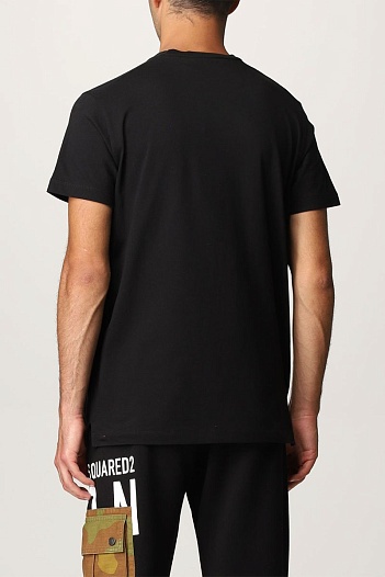 Мужская футболка Dsquared2 Camo Pocket - Black   