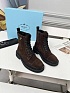 Женские замшевые ботинки Prada